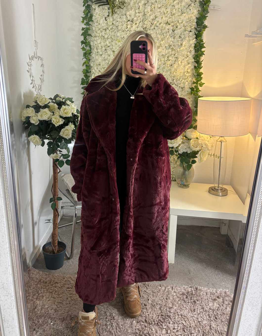 Serena Coat Burgundy