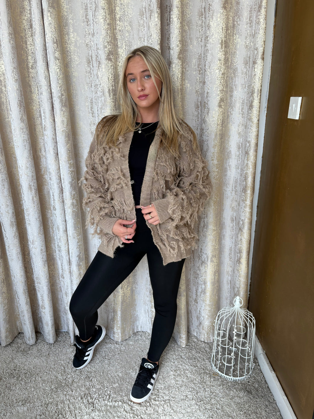 Rowan Cardigan Tan