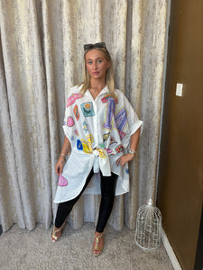 Jasmine Shirt Dress White