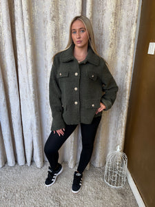 Teddy Coat Khaki