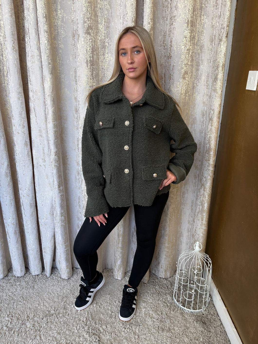 Teddy Coat Khaki