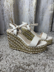 Natalie Summer Wedges Cream