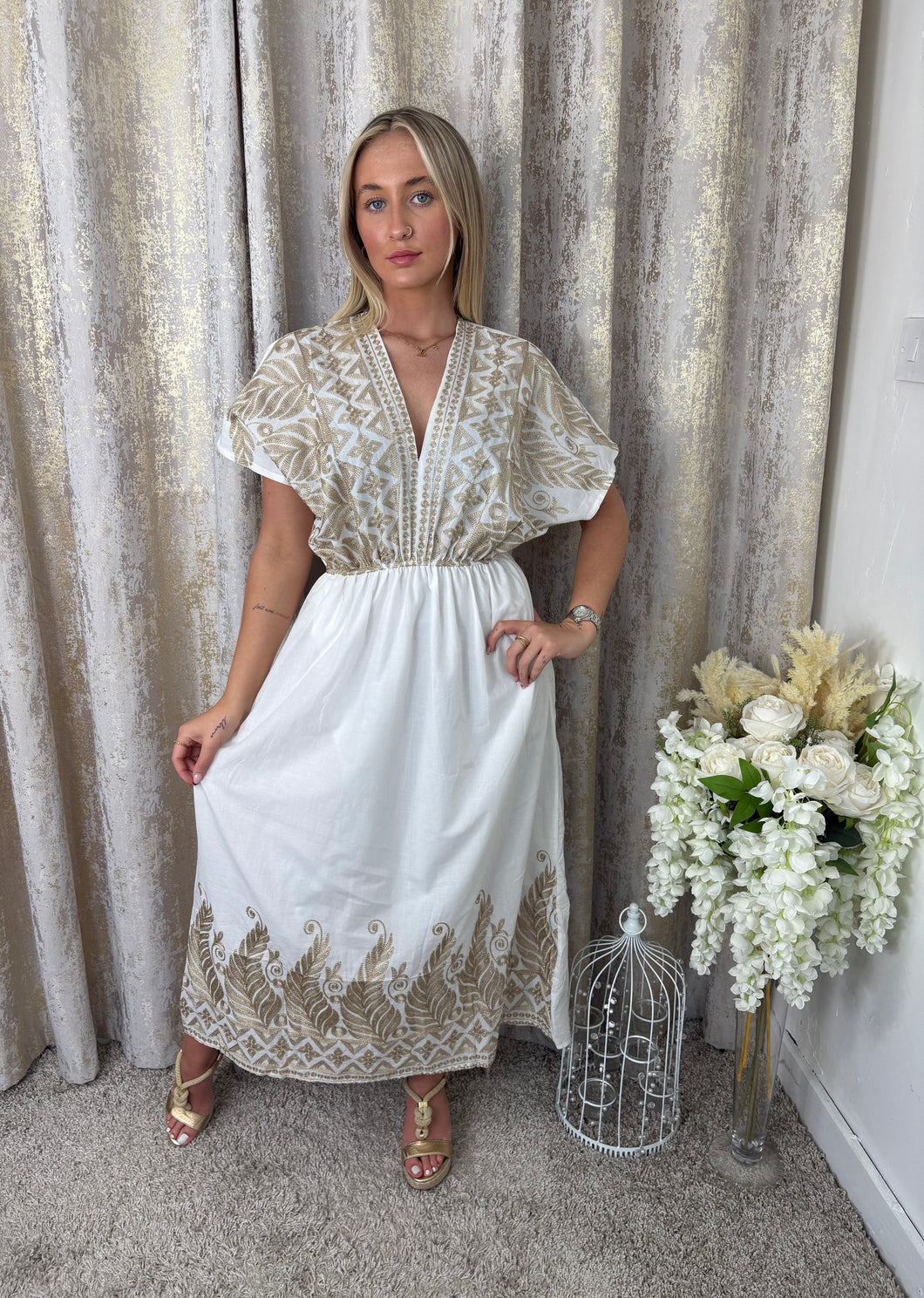 Evie Dress White